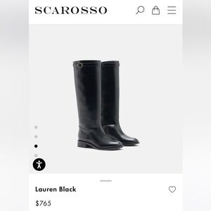 Scarosso Lauren leather boots 7.5